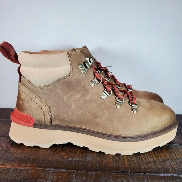 Sorel Hi Line Hiker Womens Size 9.5 Mid Boots Shoes Waterproof Tan Brown - Picture 1 of 12